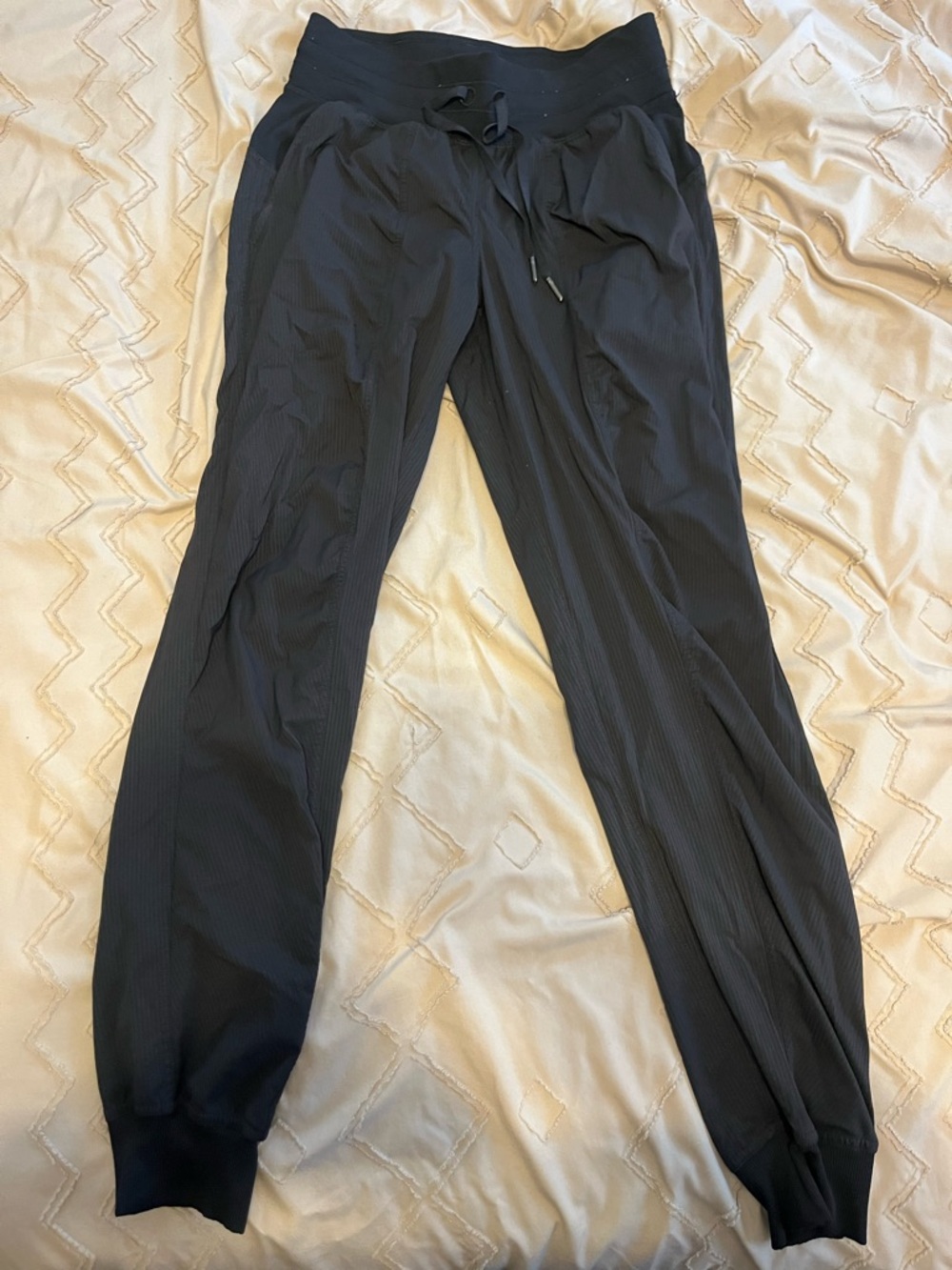 lululemon athletica Black Ribbed Jogger Pants